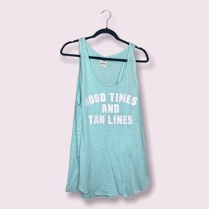 PINK tank top cover up Size L